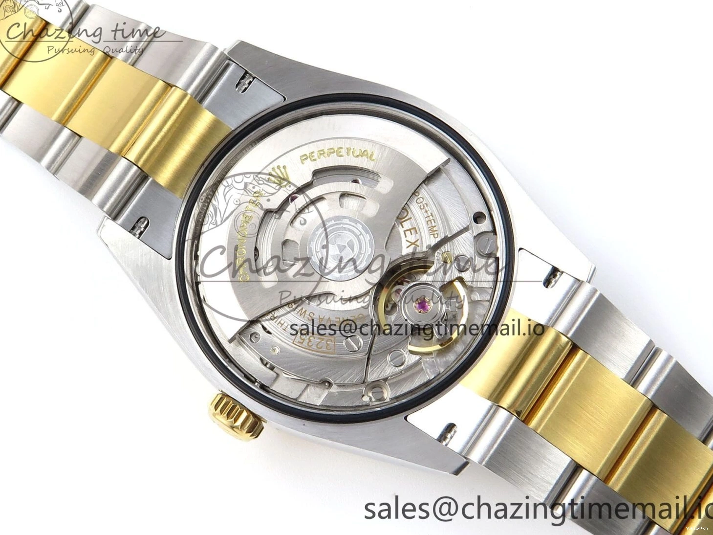 126233 Edition YG Dial 36 A3235 Bracelet on YG Best Leaf SS Stick Oyster DateJust EWEF 0505